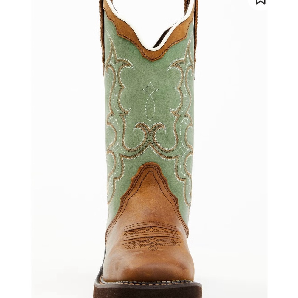 JUSTIN WOMEN'S RAYA WESTERN BOOTS - BROAD SQUARE TOE  Size 7B NWT - Picture 7 of 9